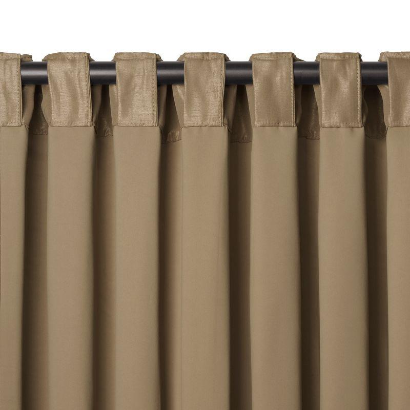 All Seasons Single Blackout Window Curtain Panel - 52" x 108" - Antique Gold - Elrene Home Fashions