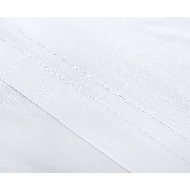 King White Cotton Pleated Tailored Bed Skirt