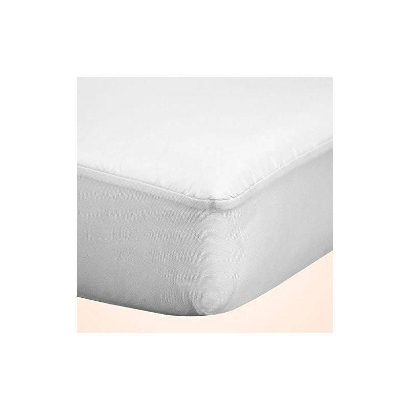 Sealy Baby Sealy Baby Allergy Protect Antimicrobial Waterproof Fitted Baby Crib Mattress Protector Pad, Crib Mattress Pad Topper, 52" x 28" - White
