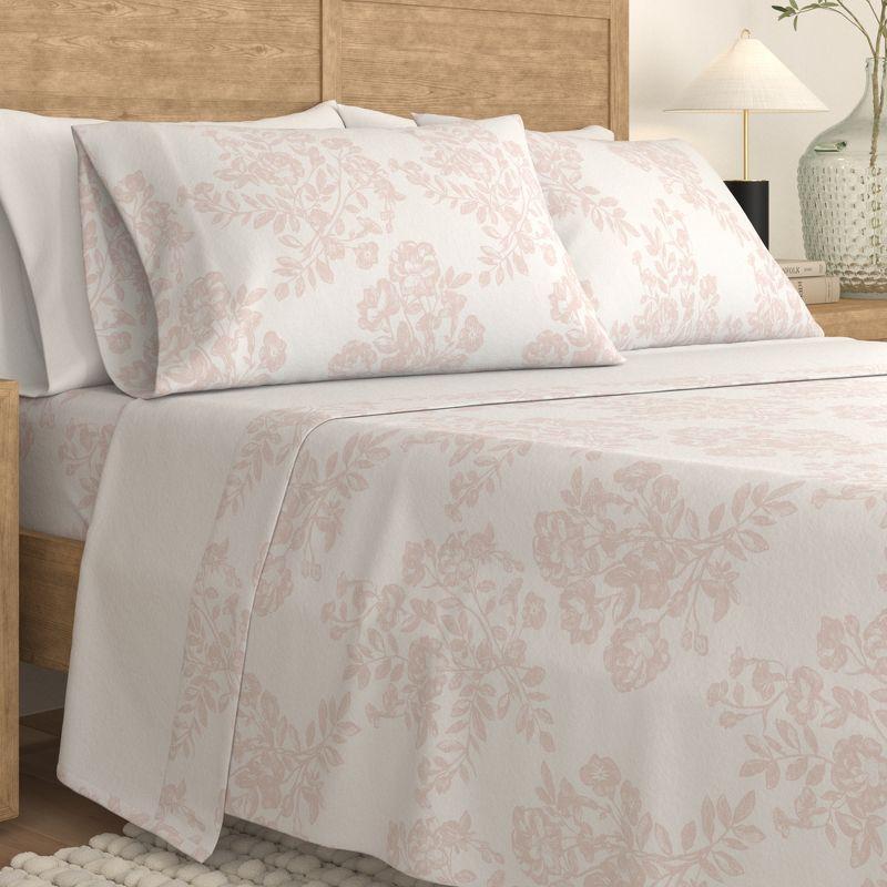 100% Cotton Printed Flannel Sheet Set - Great Bay Home