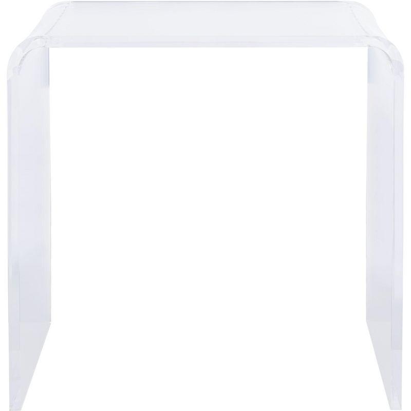 Pryor Acrylic Side Table - Clear - Safavieh.