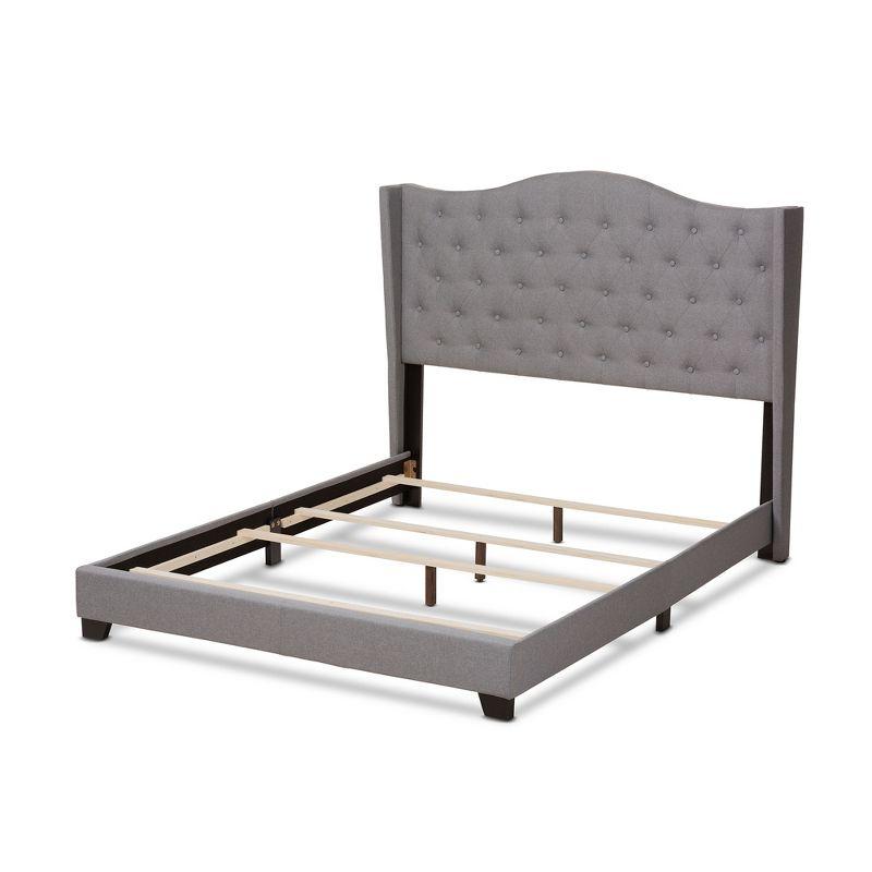 King Alesha Bed Gray - Baxton Studio