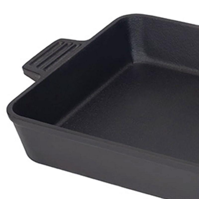 Bayou Classic Black Rectangular Cast Iron Cake Pan