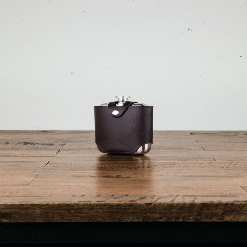 Viski Admiral Stainless Steel Flask and Traveling Case