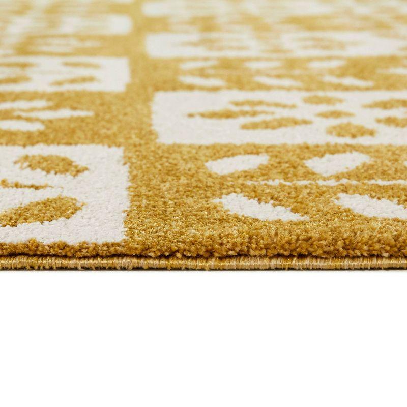 Balta Rugs 7' 10" x 10' Kids' Karol Modern Floral Gold: Kids Bedroom Area Rug, Fade & Stain-Resistant, OEKO-TEX Certified