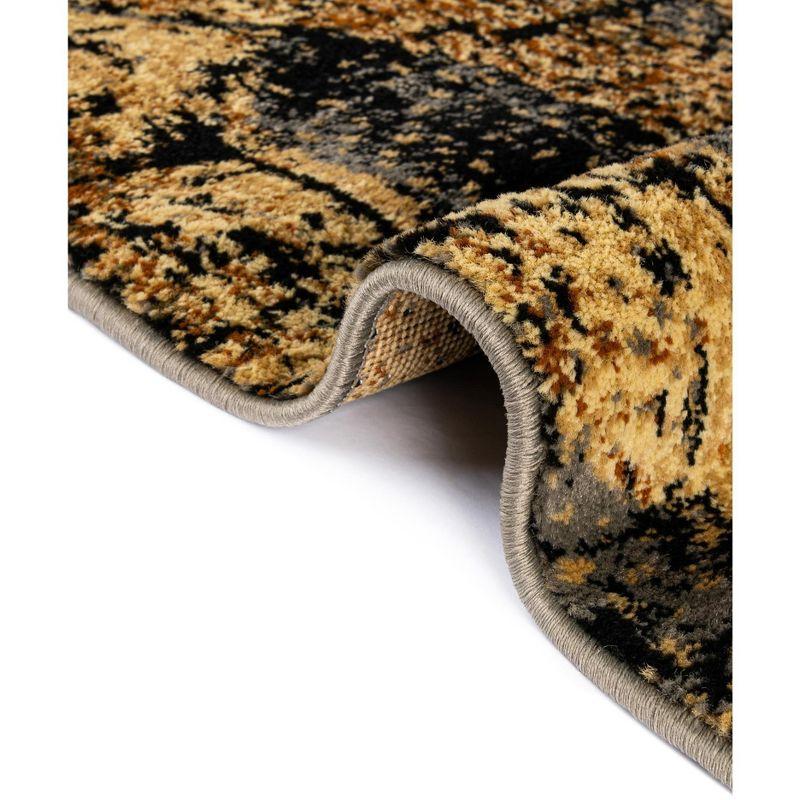 Unique Loom 10' 0 x 14' 0 Black Gray Saturn Astra Area Rug