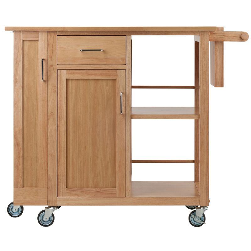 Skyline Decor Douglas 35.63'' H x 42.52'' W Utility Cart with Wheels