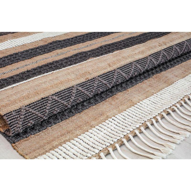 Rugs America Piper PI15A Farmhouse Textured/Stripe Area Rug