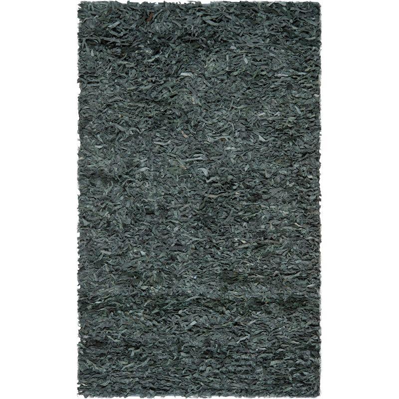 Leather Shag LSG511 Hand Woven Rugs - Safavieh