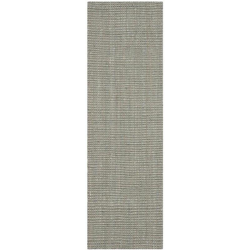 Natural Fiber NF730 Hand Woven Indoor Runner Rug - Green/Grey - 2'3"x11' - Safavieh.