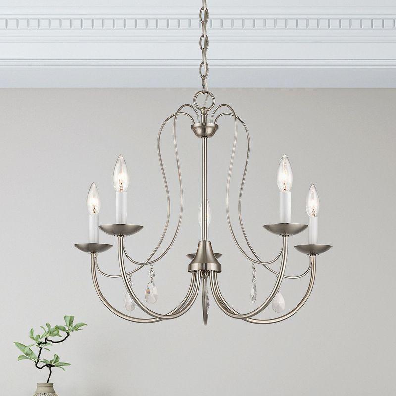 Livex Lighting Mirabella 5 - Light Chandelier in  Brushed Nickel