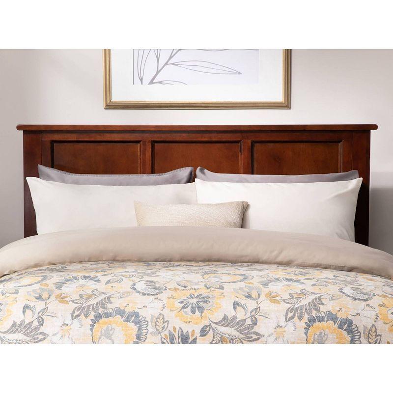 Queen Walnut Wood Panel Madison Headboard