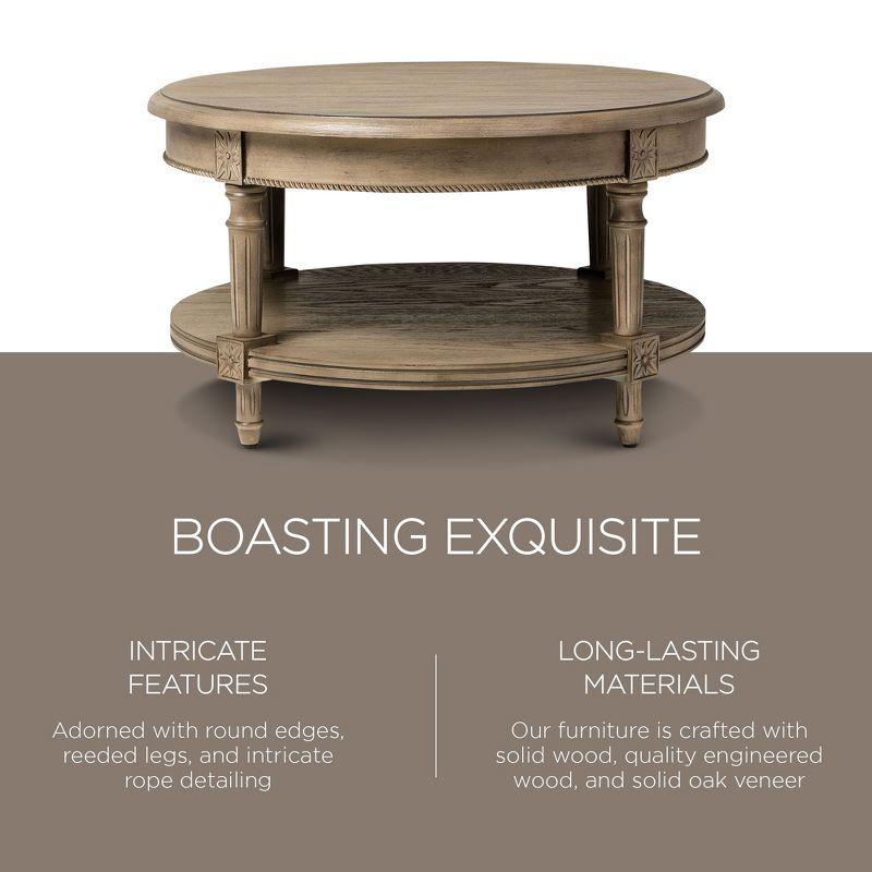 Maven Lane Maven Lane Pullman Round Wooden Coffee Table