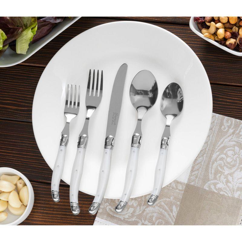 French Home Laguiole 20 Piece Stainless Steel Flatware Set, Service for 4 (Set of 20)