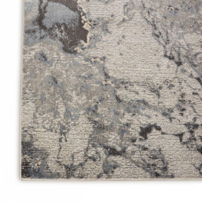 Nourison Maxell Modern Abstract Indoor Area Rug Grey 9' x 12'
