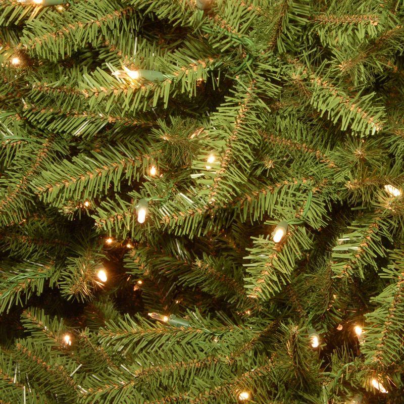 7.5' Prelit Hinged Dunhill Fir Artificial Christmas Tree Dual Lights - National Tree Company