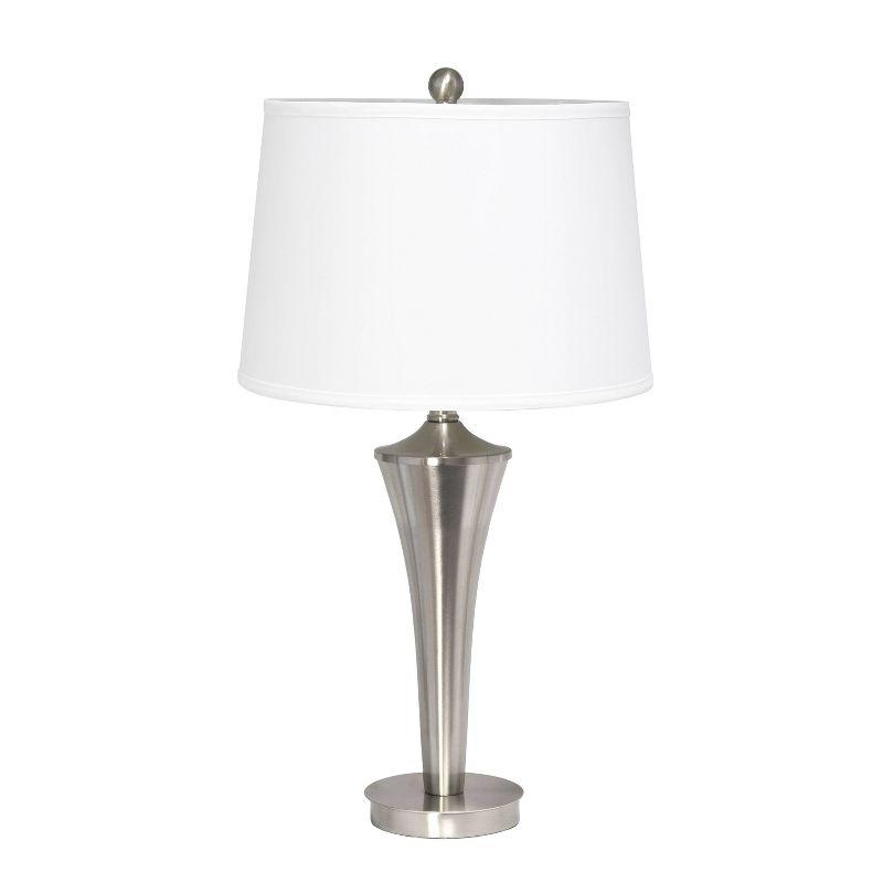 Set of 3 Tapered Lamp Set with Shades - Elegant Designs: For Living Room & Nightstand