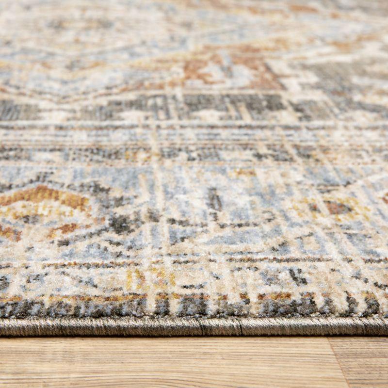 Oriental Weavers Maharaja 1803X Grey/ Blue Indoor Area Rug - 5'3" x 7'6"