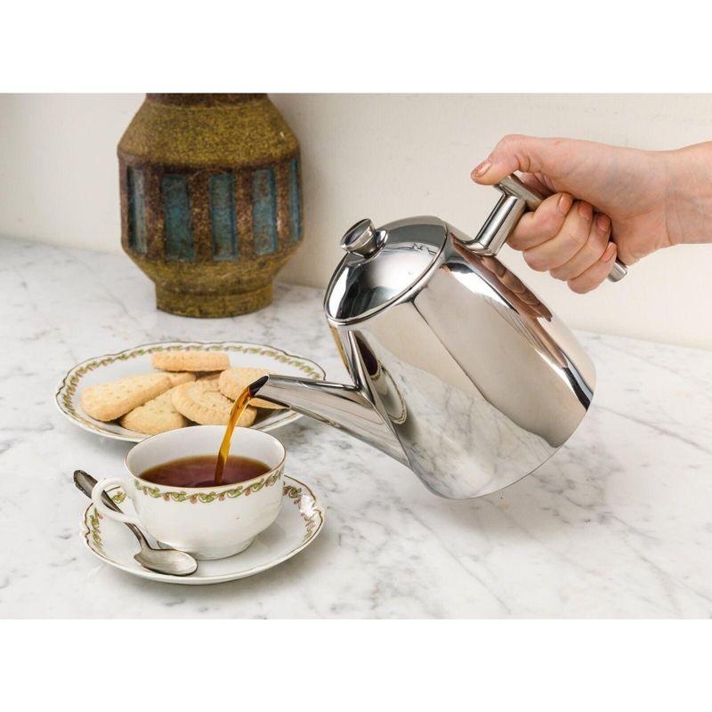 Frieling Primo Teapot w/ infuser, mirror finish, 14 fl. Oz., Stainless steel