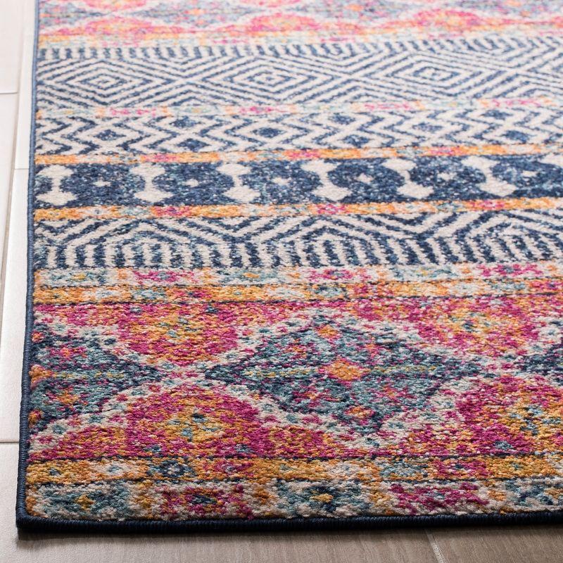 Madison MAD797 Power Loomed Indoor Area Rug - Navy/Ivory - 5'3"x7'6" - Safavieh.