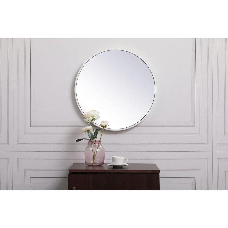Elegant Lighting Metal frame round mirror 18 inch in Brass