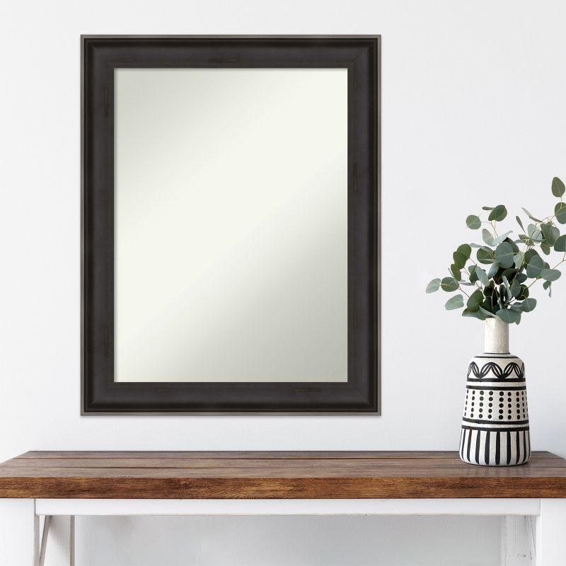 Amanti Art Allure Charcoal Non-Beveled Wood Framed Wall Mirror