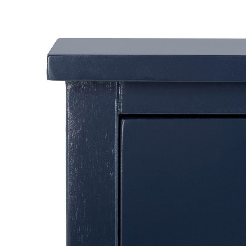 Maxine Accent Table With Storage Drawer - AMH6608G - Navy - Safavieh Couture