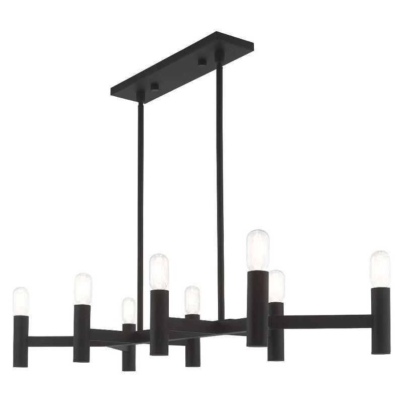 Livex Lighting Copenhagen 8 - Light Chandelier in  Black