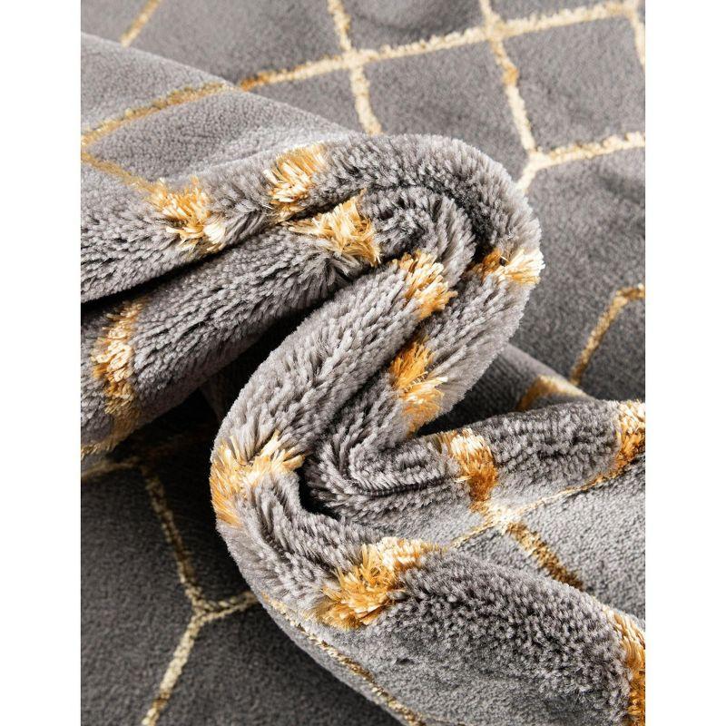 Glam Gray/Gold Area Rug
