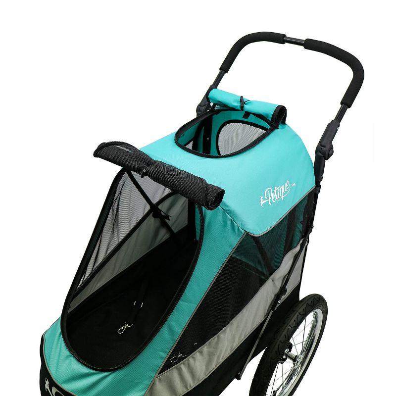 Petique Trailblazer Jogger, Dog Cart for Medium Size Pets, Ventilated Pet Stroller for Cats & Dogs