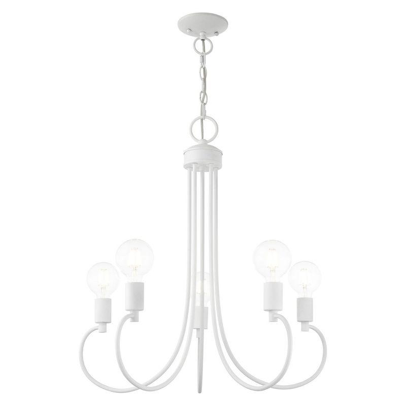 Livex Lighting Bari 5 - Light Chandelier in  White