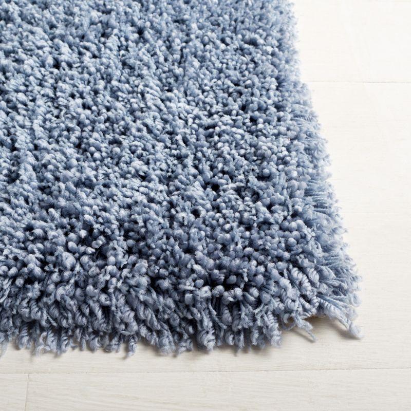 Sheep Shag SSG212 Hand Woven Area Rug - Aqua - 4'x6' - Safavieh.