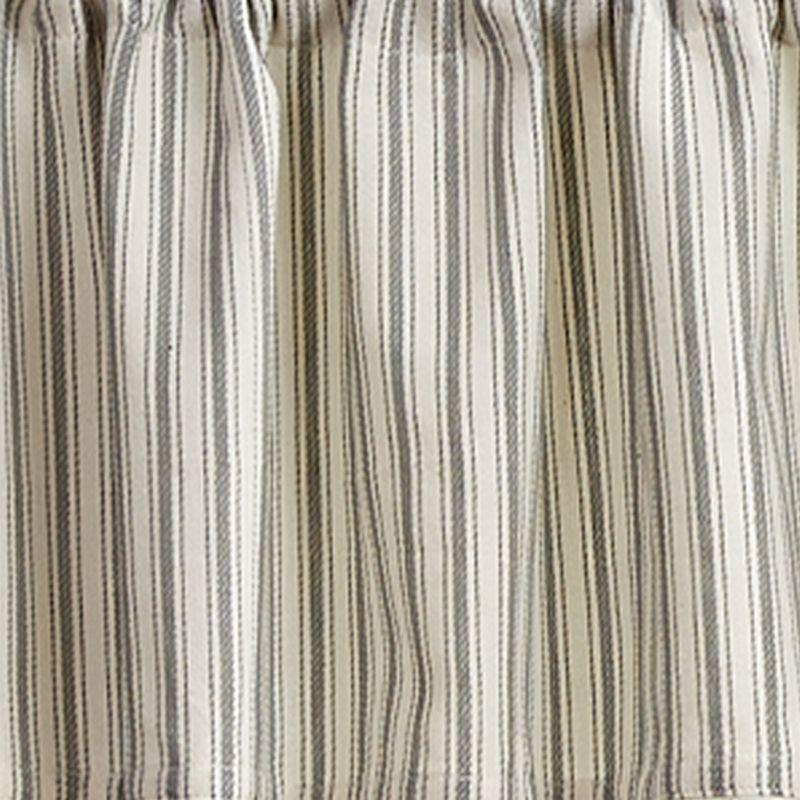 Park Designs Ticking With Ball Fringe Valance 72” x 14”