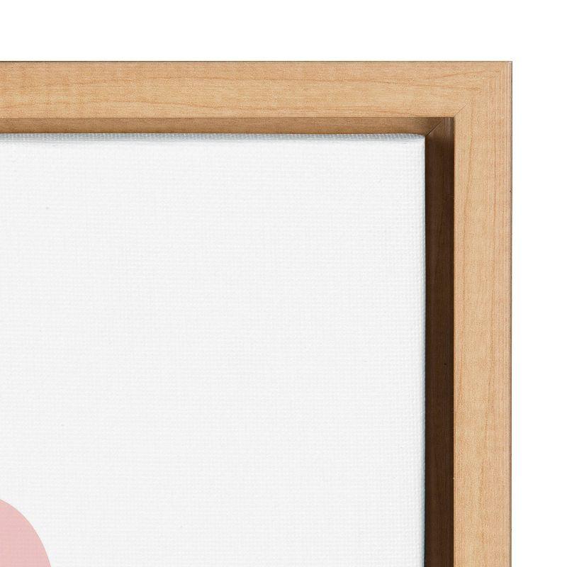 Abstract Body Positivity Canvas Art with Natural Frame