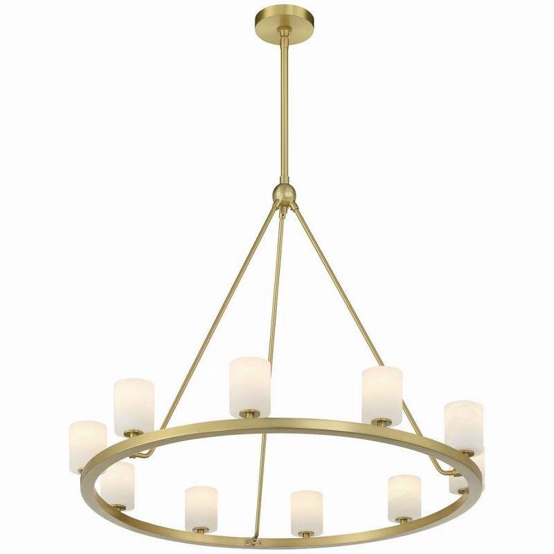 Crystorama Lighting Aragon 10 - Light Chandelier in  Soft Brass