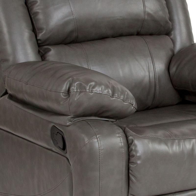 Flash Furniture Harmony Series Gray LeatherSoft Recliner