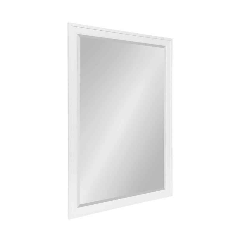 Elegant Full-Length White Polystyrene Vanity Mirror 44.5"