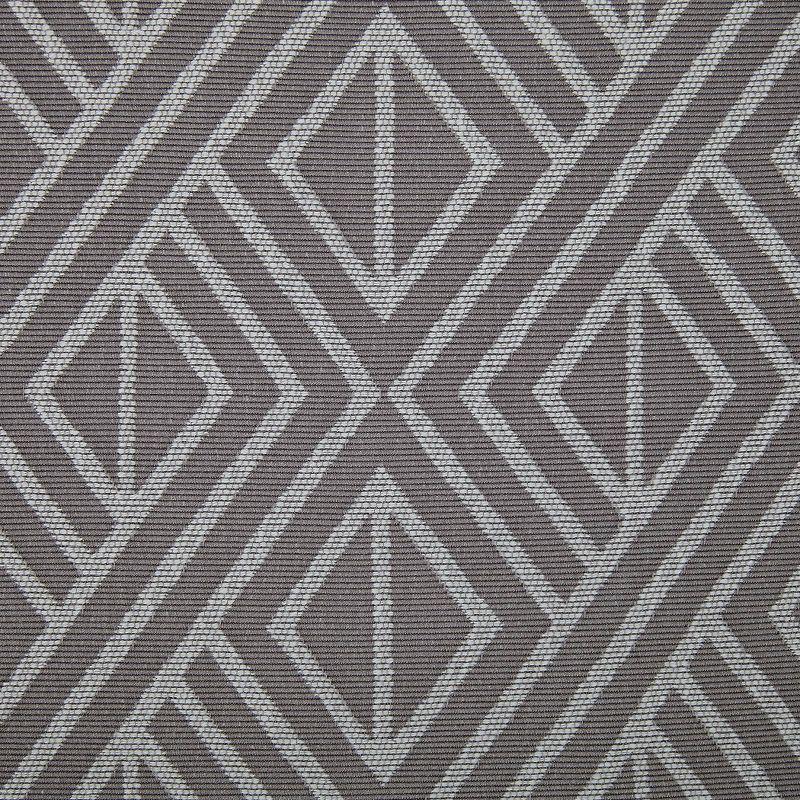 Gray Geometric Blackout Grommet Drape Panel