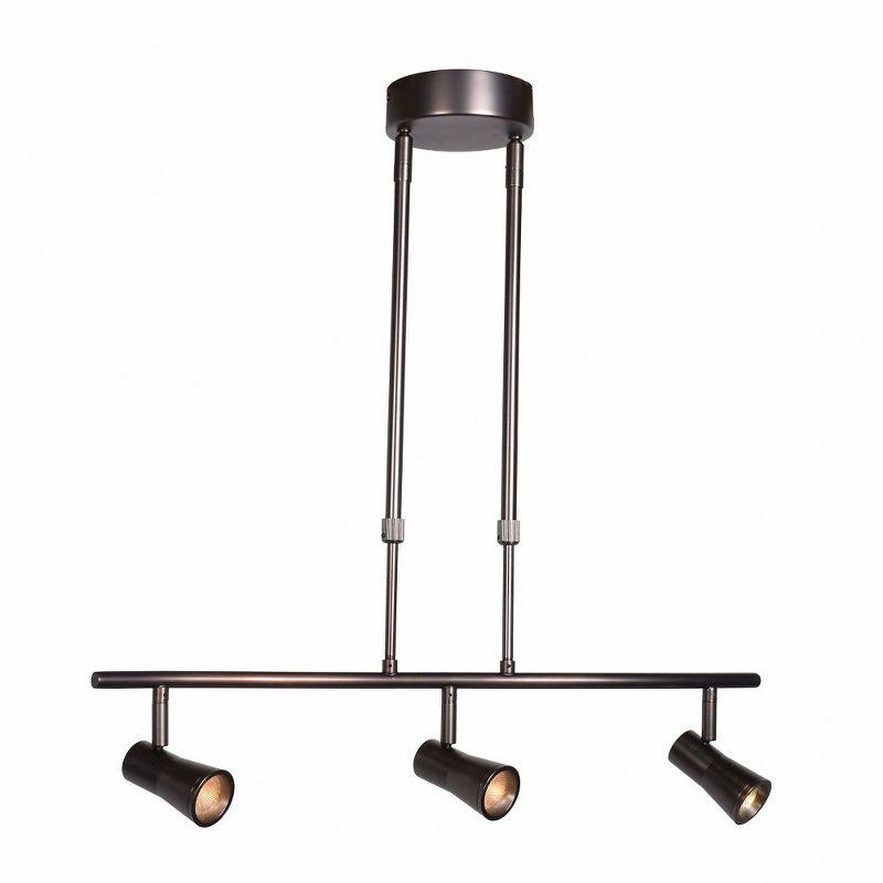 Sleek 23'' 3 -Light Fixed Track Track Kit with Dimmable and Adjustable Head