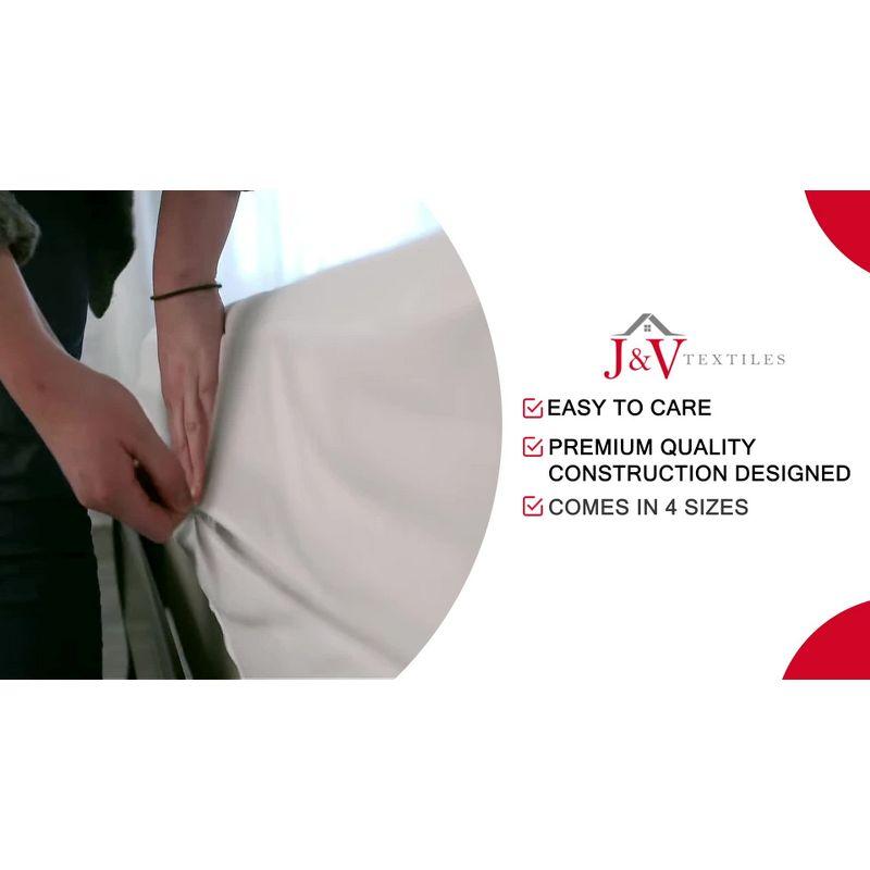 J&V TEXTILES Waterproof Bed Bug Proof Mattress Encasement Protector (Queen)
