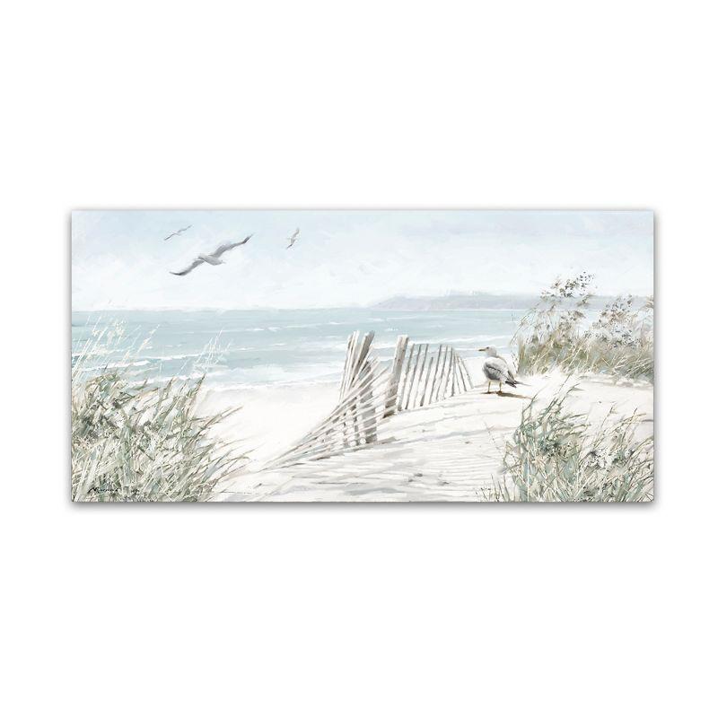 Coastal Dunes Multicolor Canvas Art for Kids' Nursery