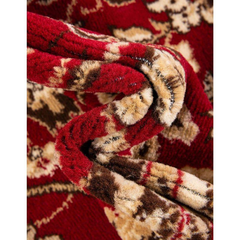 Unique Loom 6' 0 x 9' 0 Sialk Hill Washington Burgundy Area Rug