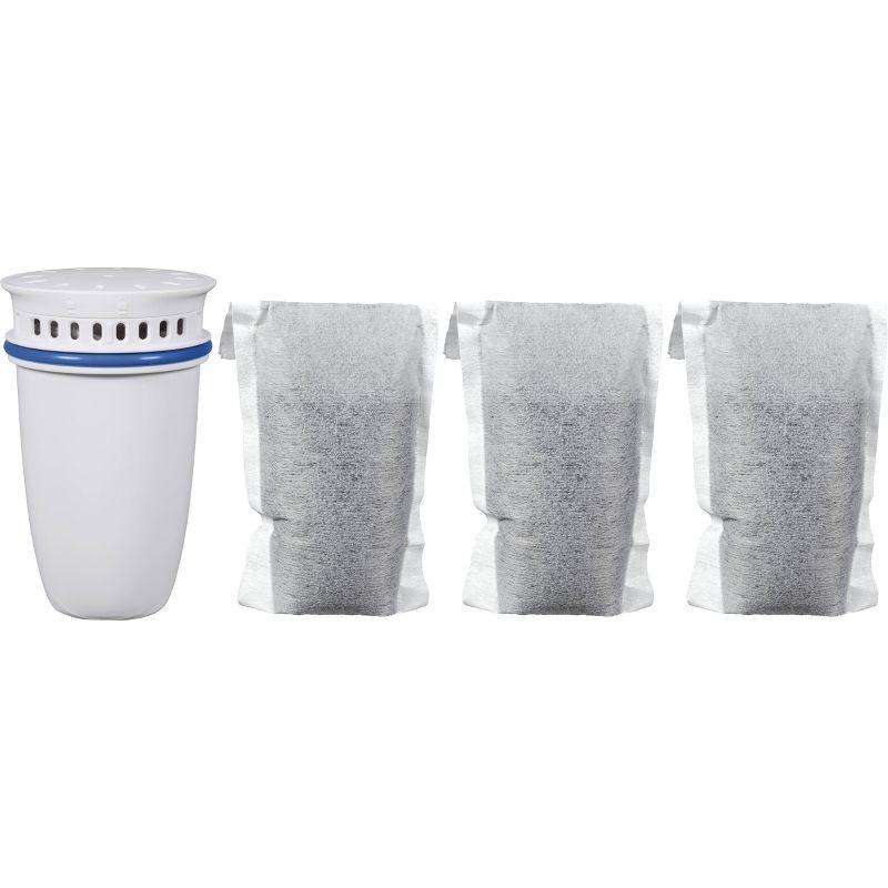 Brita Refillable Filter Starter Kit 3pk: Replacement Water Filters for Pitchers & Dispensers, Filters Chlorine & Bacteria