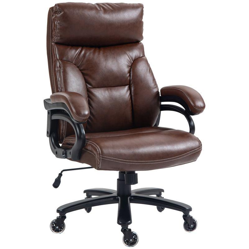 Vinsetto 400lbs Executive Office Chair for Big and Tall, PU Leather Computer Desk Chair with Adjustable Height