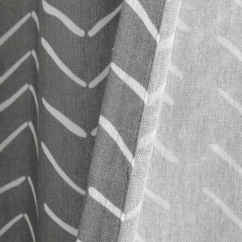 Lush Decor Chevron Shower Curtain