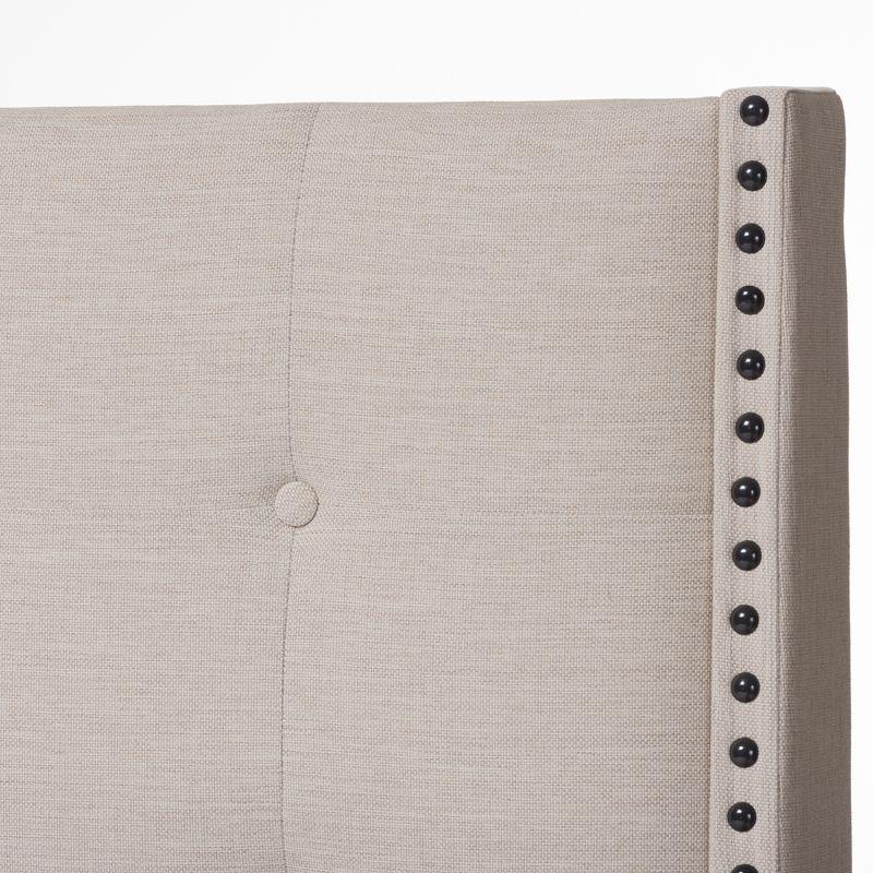 Georgette Modern and Contemporary Fabric Upholstered Bed - Baxton Studio