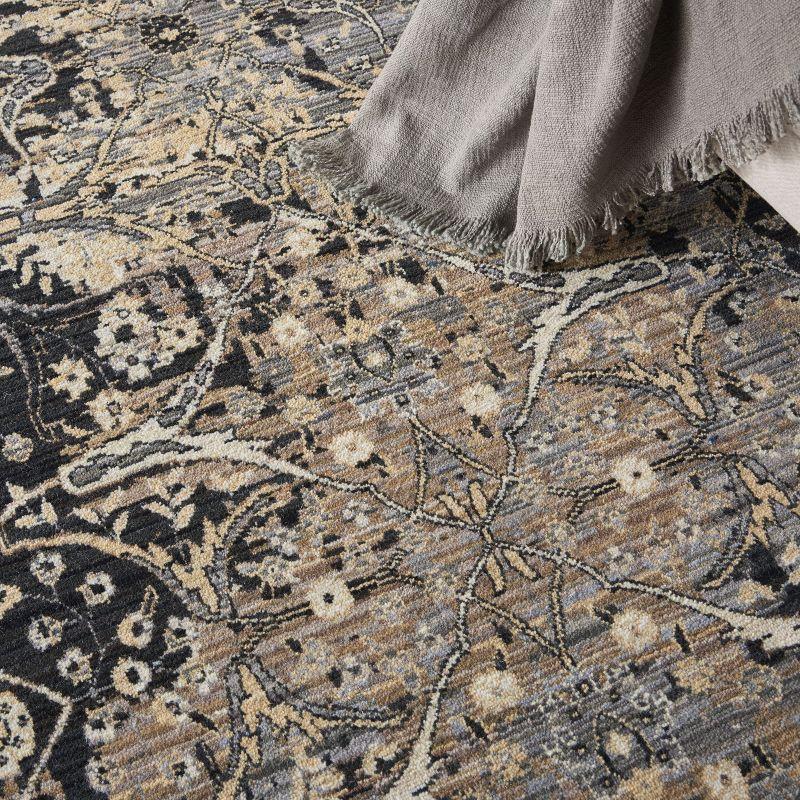 Nourison Majestic MST01 Black/Beige/Gray Indoor Area Rug - 7'9 x 9'9