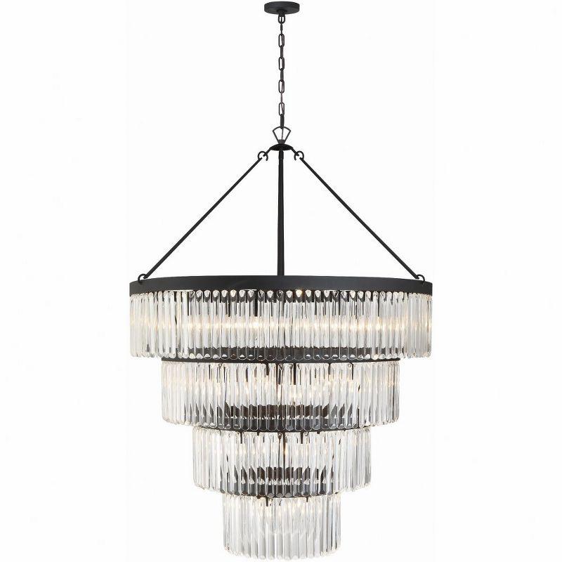 Crystorama Lighting Emory 22 - Light Chandelier in  Black Forged