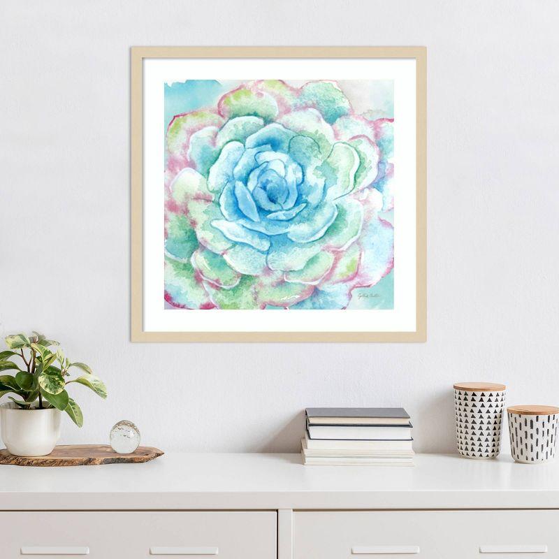 Sweet Succulents I Svelte Natural Framed Graphic Art Print