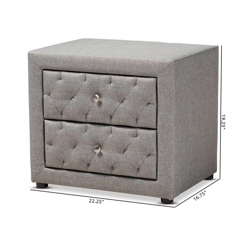 Lepine 2 - Drawer Wood Nightstand - Baxton Studio